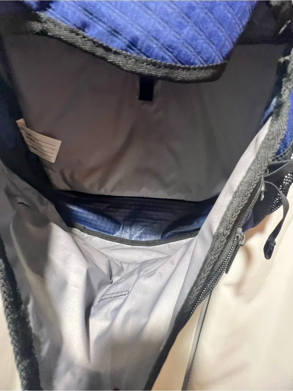 L.L.Bean Convertible Backpack Messenger Bag Blue Black Padded Travel Commuter.